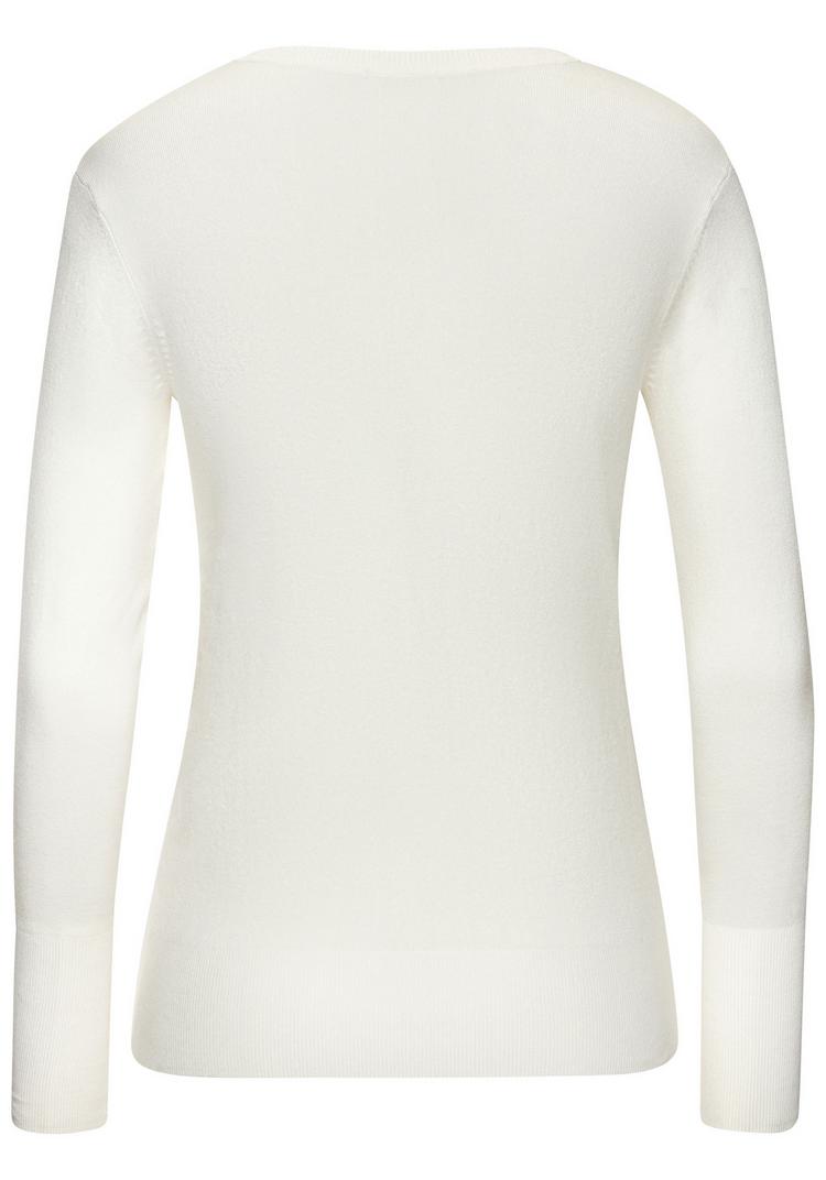 Vivance by Lascana Vivance by Lascana V-Ausschnitt-Pullover Strickpullover Damen - creme - 0 | SportScheck