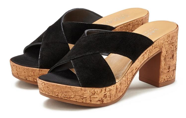 Lascana Lascana Pantolette Sandalen Damen - schwarz - 0 | SportScheck