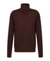 Falke Merino Ultrafine Roll Neck Strickpullover Herren - dark choco (5162)