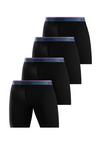 Bench Langer Boxer Unterhose Herren - schwarz