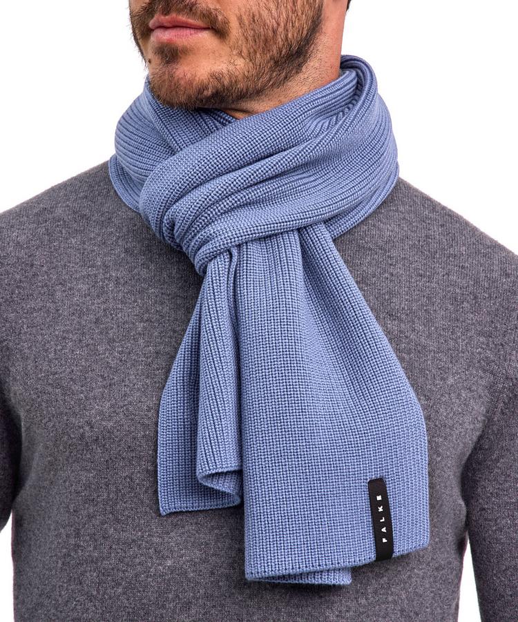 Falke Falke Merino Ultrafine Ribbed Schal - blue steel (6958) - 0 | SportScheck