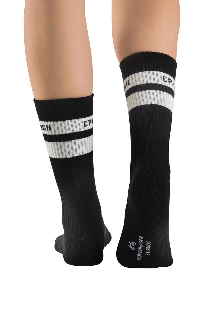 Copenhagen Studios Copenhagen Studios Tennissocken Socken - 3x schwarz mit wei&szlig;en Streifen - 0 | SportScheck