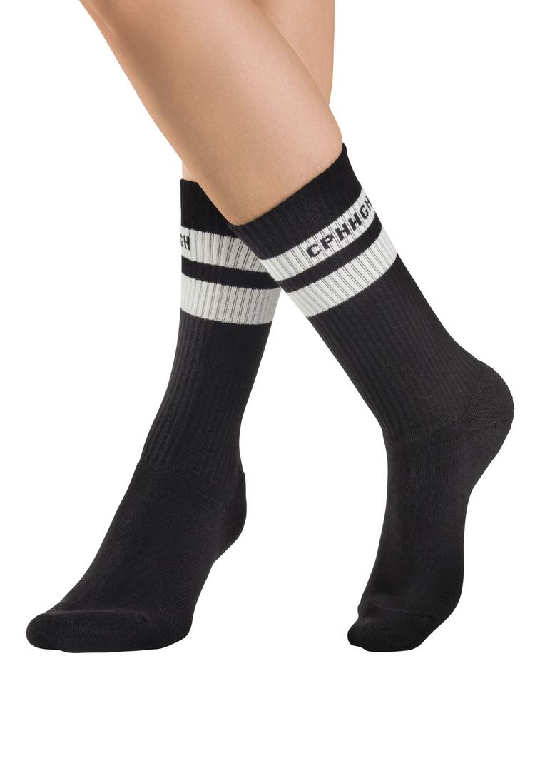 Copenhagen Studios Copenhagen Studios Tennissocken Socken - 3x schwarz mit wei&szlig;en Streifen - 1 | SportScheck