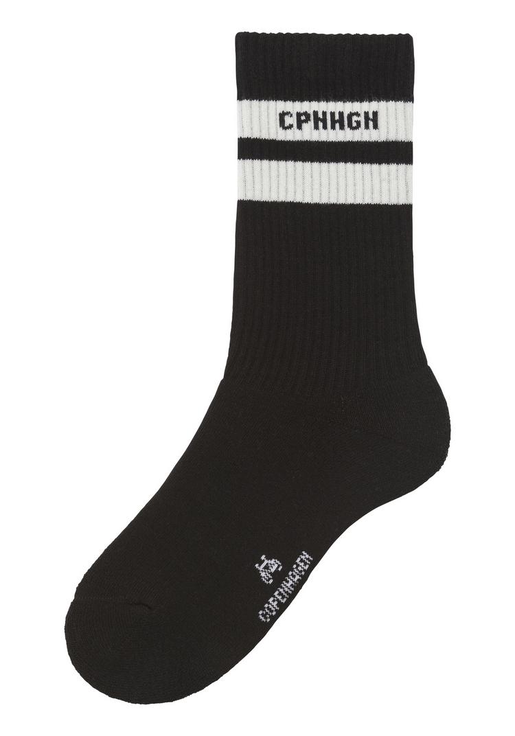 Copenhagen Studios Copenhagen Studios Tennissocken Socken - 3x schwarz mit wei&szlig;en Streifen - 4 | SportScheck