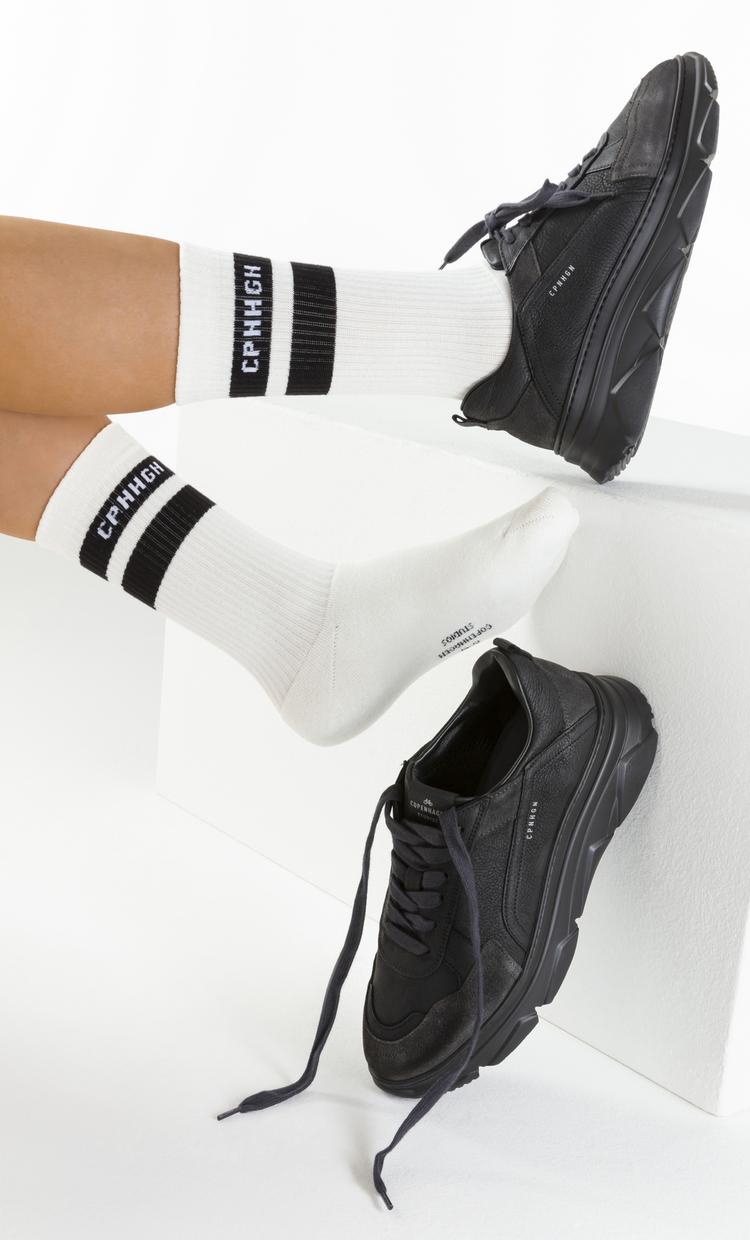 Copenhagen Studios Copenhagen Studios Tennissocken Socken - 3x wei&szlig; mit schwarzen Streifen - 1 | SportScheck