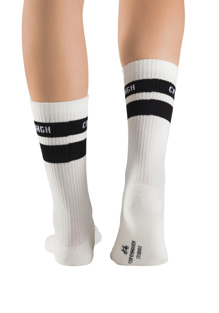Copenhagen Studios Copenhagen Studios Tennissocken Socken - 3x wei&szlig; mit schwarzen Streifen - 4 | SportScheck