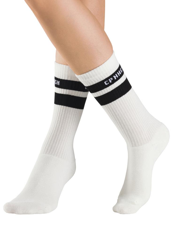Copenhagen Studios Copenhagen Studios Tennissocken Socken - 3x wei&szlig; mit schwarzen Streifen - 5 | SportScheck