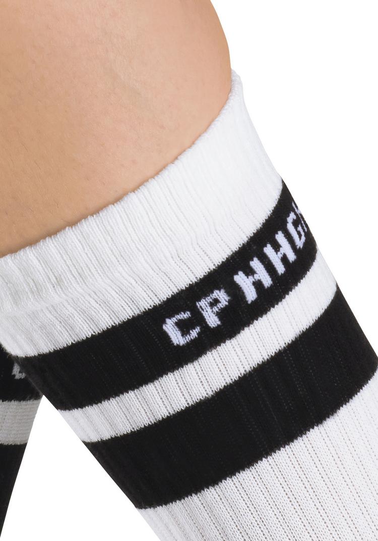 Copenhagen Studios Copenhagen Studios Tennissocken Socken - 3x wei&szlig; mit schwarzen Streifen - 0 | SportScheck