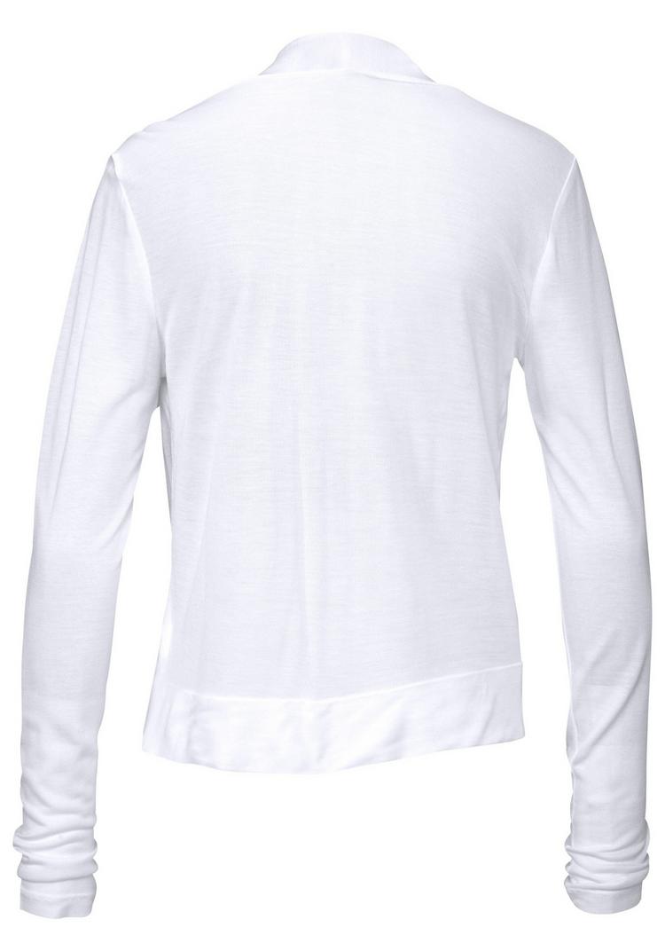 Lascana Lascana Shirtjacke Langarmshirt Damen - wei&szlig; - 0 | SportScheck