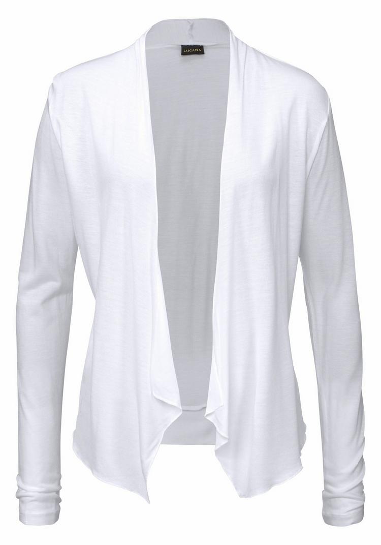 Lascana Lascana Shirtjacke Langarmshirt Damen - wei&szlig; - 2 | SportScheck