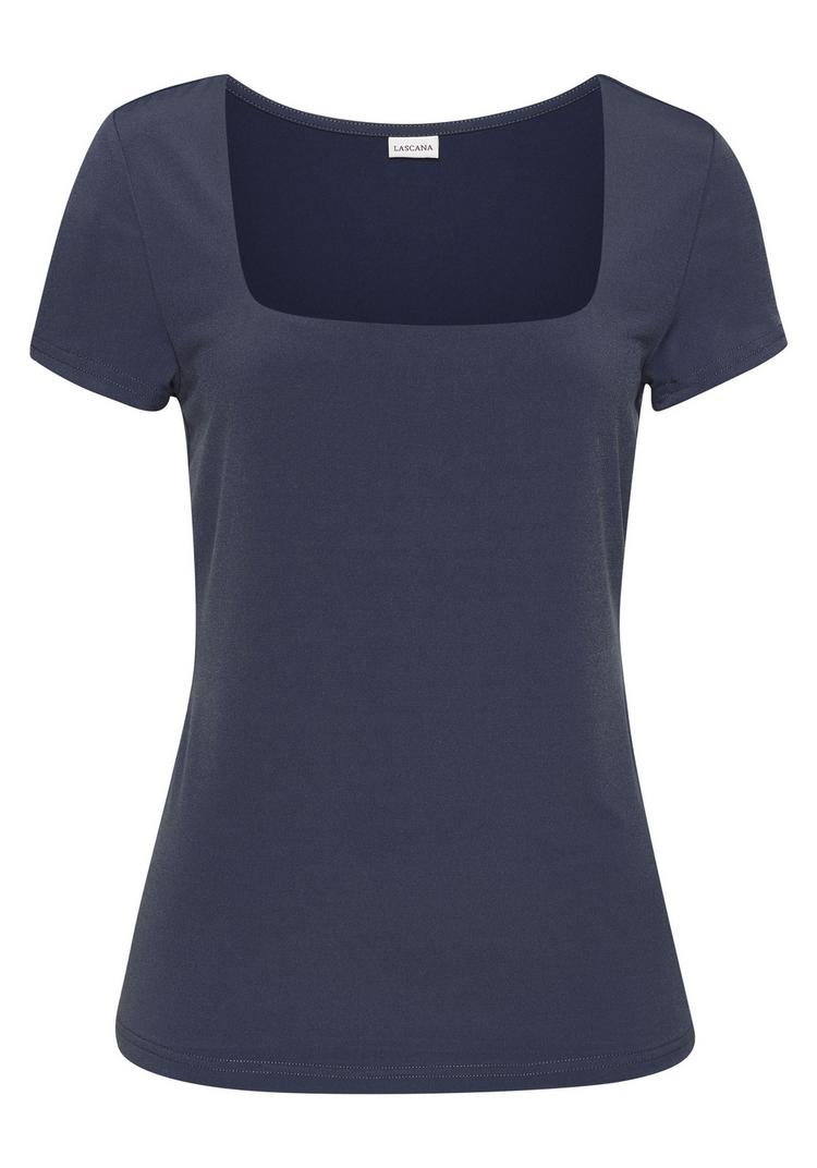 Lascana Lascana T-Shirt T-Shirt Damen - rauchblau - 0 | SportScheck