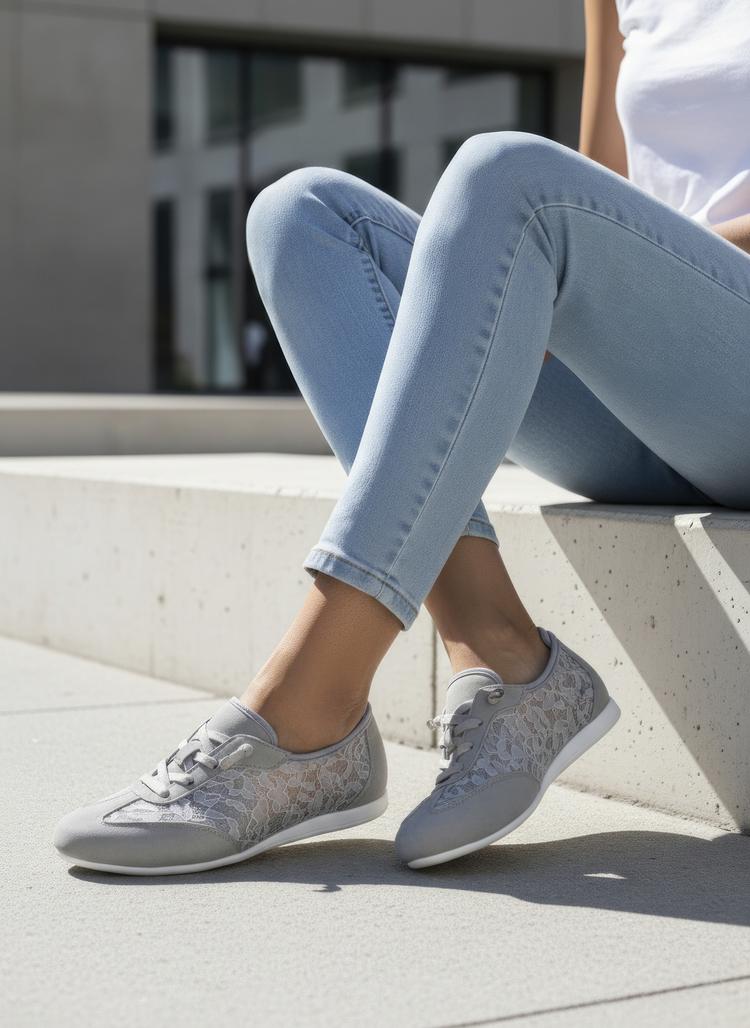 Lascana Lascana Sneaker Sneaker Damen - grau - 0 | SportScheck