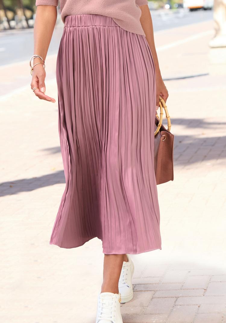 Lascana Lascana Maxirock Maxirock Damen - mauve - 0 | SportScheck