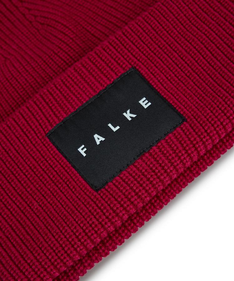 Falke Falke Merino X-Fine Big Label Beanie - red velvet (8264) - 2 | SportScheck