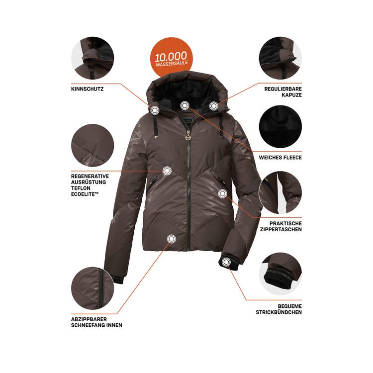 KILLTEC KILLTEC KSW 113 WMN SKI QLTD JCKT Skijacke Damen - Dunkelbraun - 3 | SportScheck