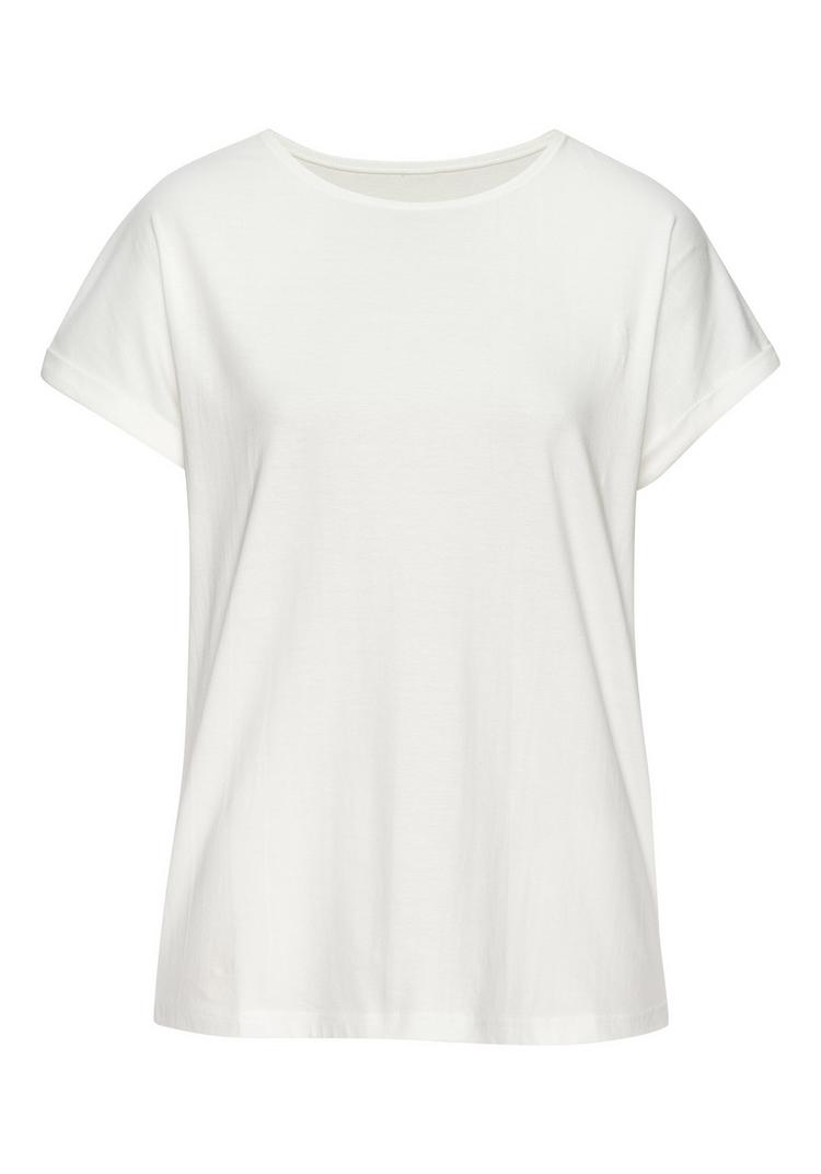 Vivance by Lascana Vivance by Lascana T-Shirt T-Shirt Damen - schwarz / offwhite - 0 | SportScheck