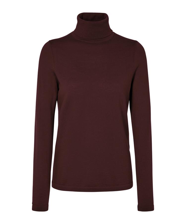 Falke Falke Merino X-Fine Roll Neck Strickpullover Damen - dark choco (5162) - 0 | SportScheck