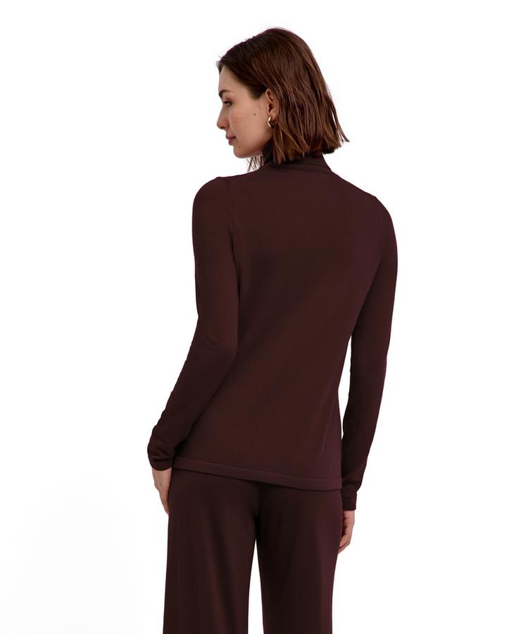 Falke Falke Merino X-Fine Roll Neck Strickpullover Damen - dark choco (5162) - 0 | SportScheck