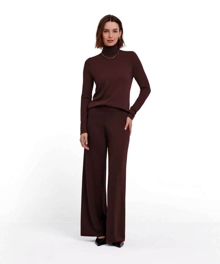 Falke Falke Merino X-Fine Roll Neck Strickpullover Damen - dark choco (5162) - 1 | SportScheck