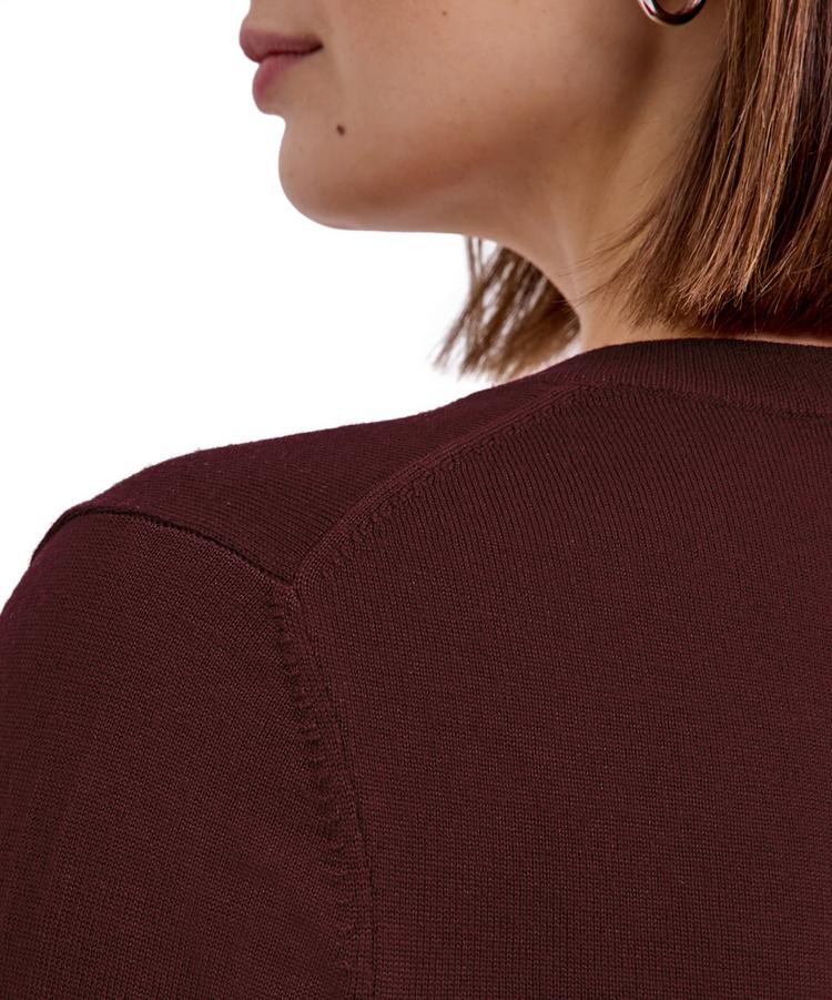 Falke Falke Merino X-fine V-Neck Strickpullover Damen - dark choco (5162) - 3 | SportScheck