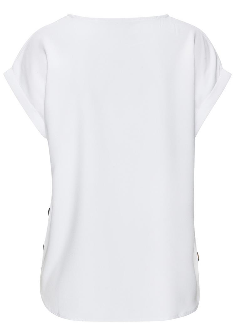 Vivance by Lascana Vivance by Lascana Kurzarmbluse Kurzarmbluse Damen - wei&szlig; - 0 | SportScheck
