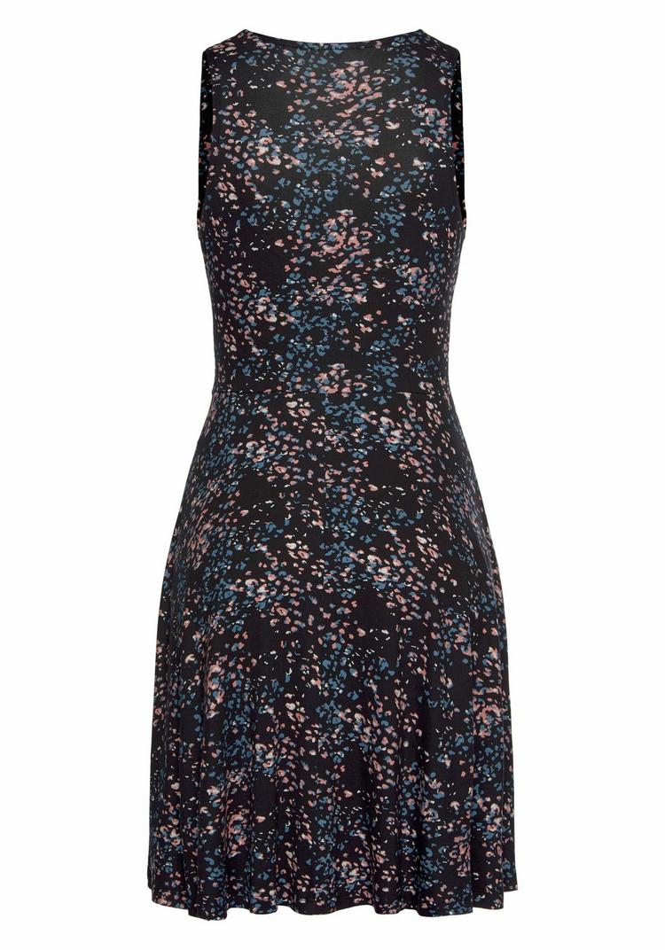 Vivance Vivance Jerseykleid Jerseykleid Damen - schwarz-rose-bedruckt - 0 | SportScheck