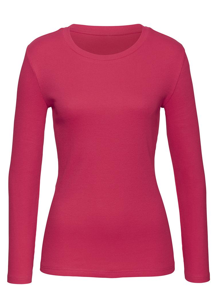 Vivance Vivance Langarmshirt Langarmshirt Damen - pink - schwarz - 3 | SportScheck