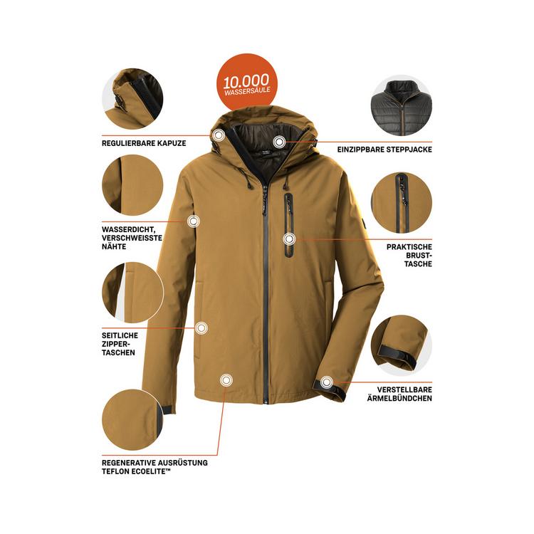 KILLTEC KILLTEC KOW 95 MN JCKT Funktionsjacke Herren - Gelb7015 - 5 | SportScheck