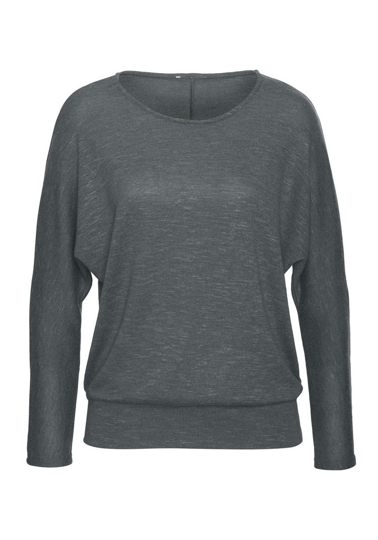 Vivance Vivance Langarmshirt Langarmshirt Damen - graugr&uuml;n - 0 | SportScheck