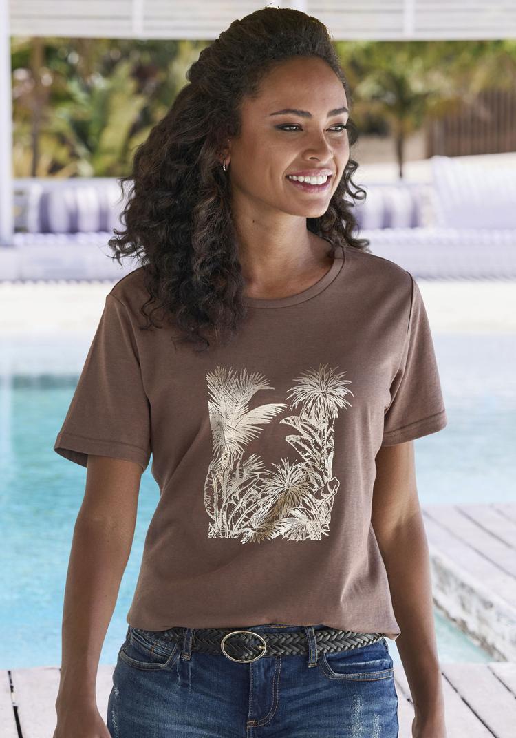 Vivance Vivance T-Shirt T-Shirt Damen - taupe - 0 | SportScheck