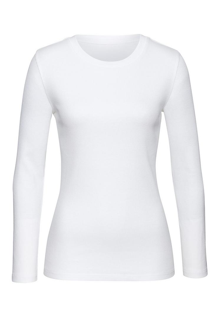 Vivance Vivance Langarmshirt Langarmshirt Damen - schwarz - wei&szlig; - 1 | SportScheck