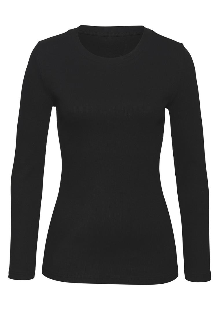 Vivance Vivance Langarmshirt Langarmshirt Damen - schwarz - wei&szlig; - 3 | SportScheck