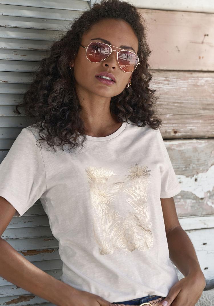 Vivance Vivance T-Shirt T-Shirt Damen - beige - 0 | SportScheck