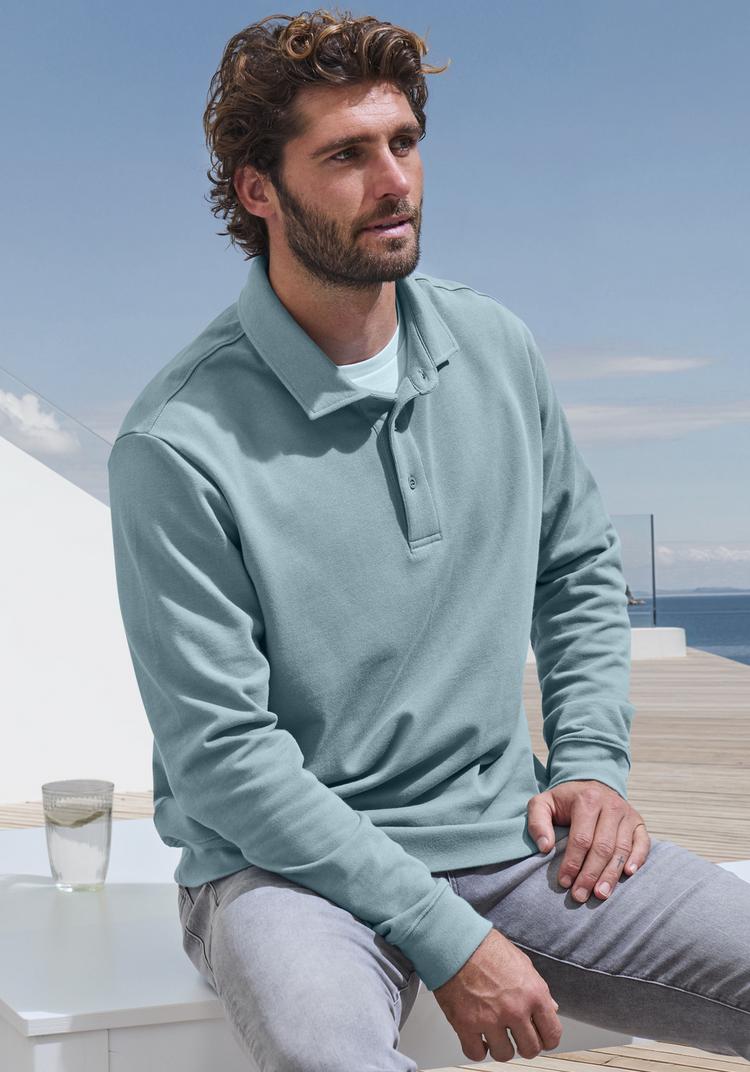 John Devin John Devin Sweatshirt Sweatshirt Herren - petrol - 1 | SportScheck