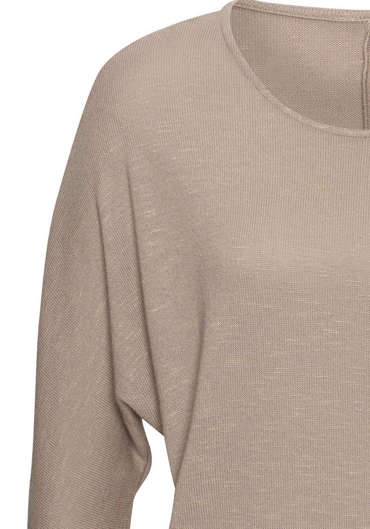 Vivance Vivance Langarmshirt Langarmshirt Damen - beige - 1 | SportScheck