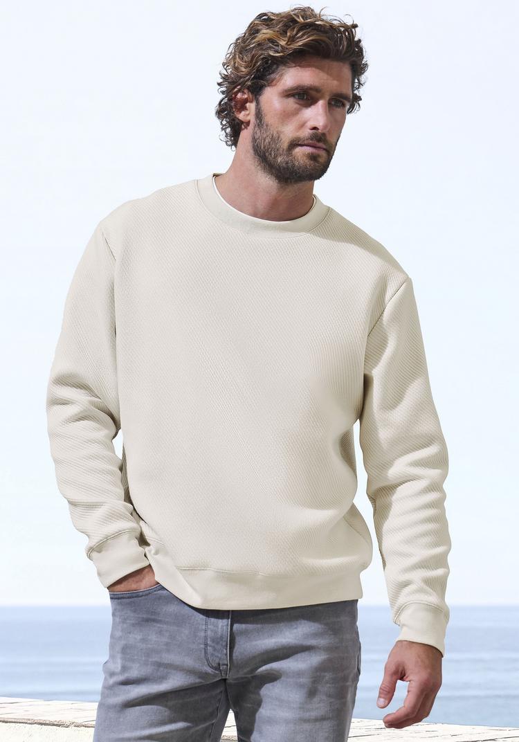 John Devin John Devin Sweatshirt Sweatshirt Herren - creme - 2 | SportScheck