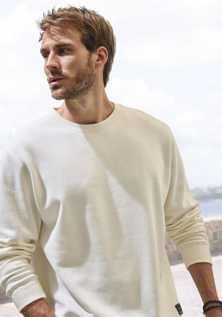 John Devin John Devin Sweatshirt Sweatshirt Herren - creme - 1 | SportScheck