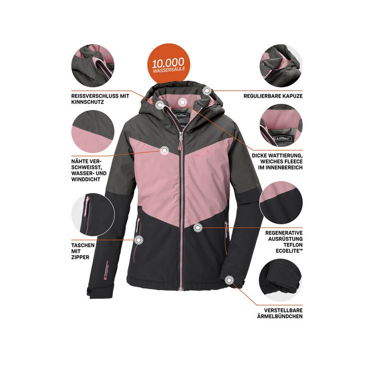 KILLTEC KILLTEC Funktionsjacke mit Kapuze Softshelljacke Kinder - Steingrau071 - 3 | SportScheck