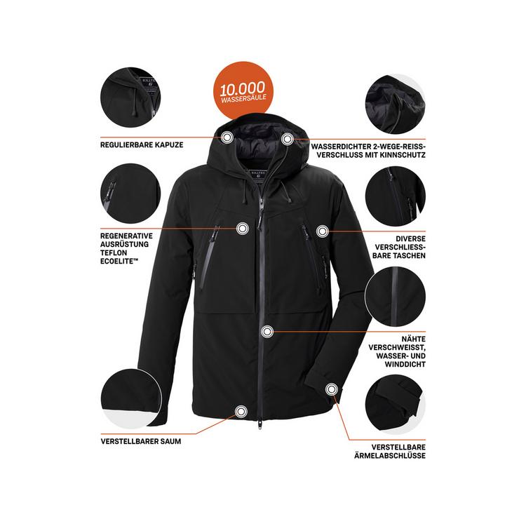 KILLTEC KILLTEC Funktionsjacke mit Kapuze Funktionsjacke Herren - Schwarz0110 - 3 | SportScheck