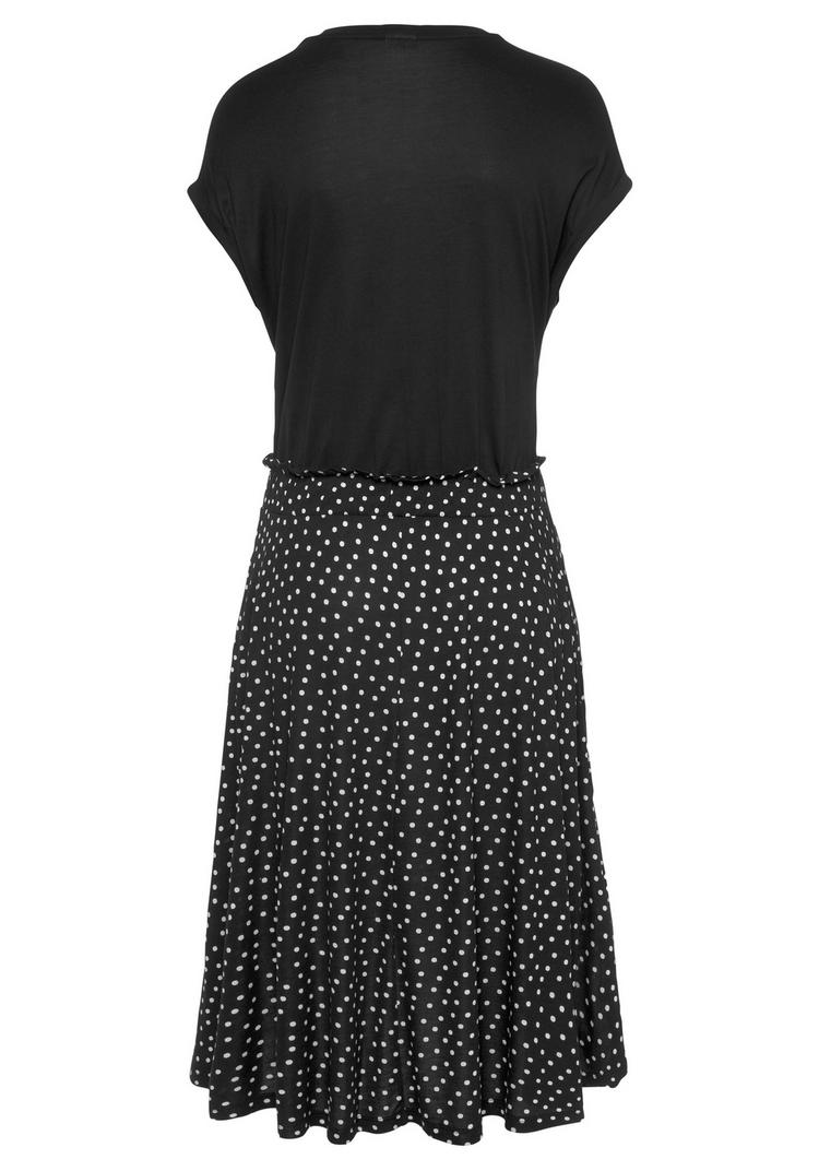 BEACH TIME BEACH TIME Jerseykleid Jerseykleid Damen - schwarz-gepunktet-bedruckt - 0 | SportScheck