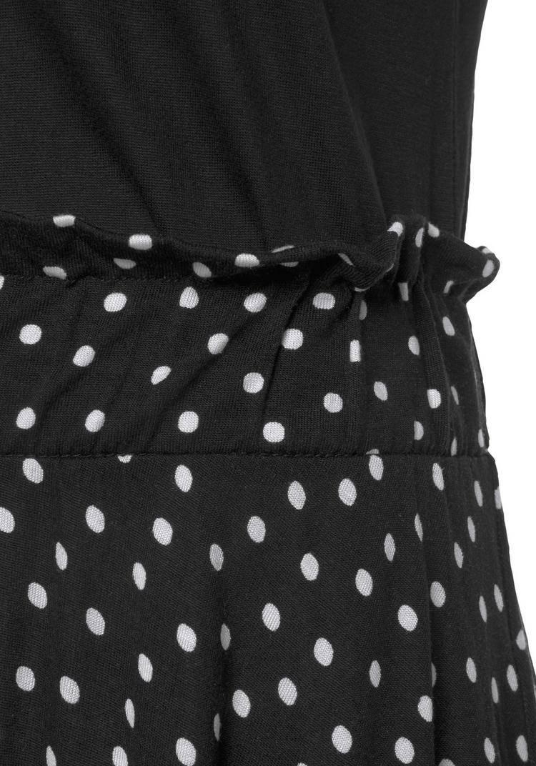 BEACH TIME BEACH TIME Jerseykleid Jerseykleid Damen - schwarz-gepunktet-bedruckt - 0 | SportScheck