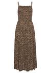 Buffalo Midikleid Kleid Damen - leo-bedruckt