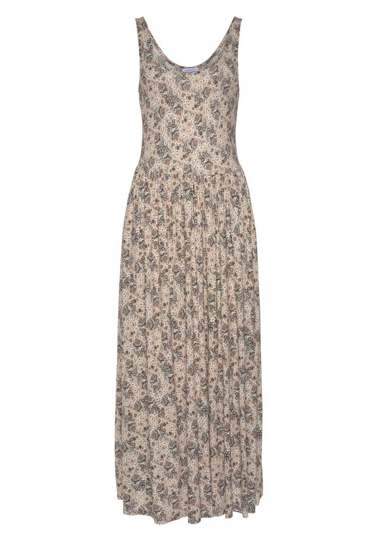 Vivance Vivance Midikleid Kleid Damen - beige-bedruckt - 0 | SportScheck