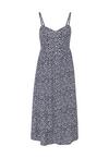 Lascana Sommerkleid Tr&auml;gerkleid Damen - marine-creme bedruckt