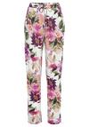 BEACH TIME Jerseyhose Printhose Damen - wei&szlig; bedruckt