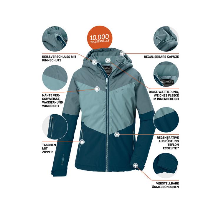 KILLTEC KILLTEC Funktionsjacke mit Kapuze Softshelljacke Kinder - Blau3019 - 3 | SportScheck