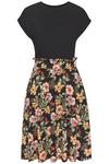 Buffalo Jerseykleid Jerseykleid Damen - schwarz-bunt bedruckt