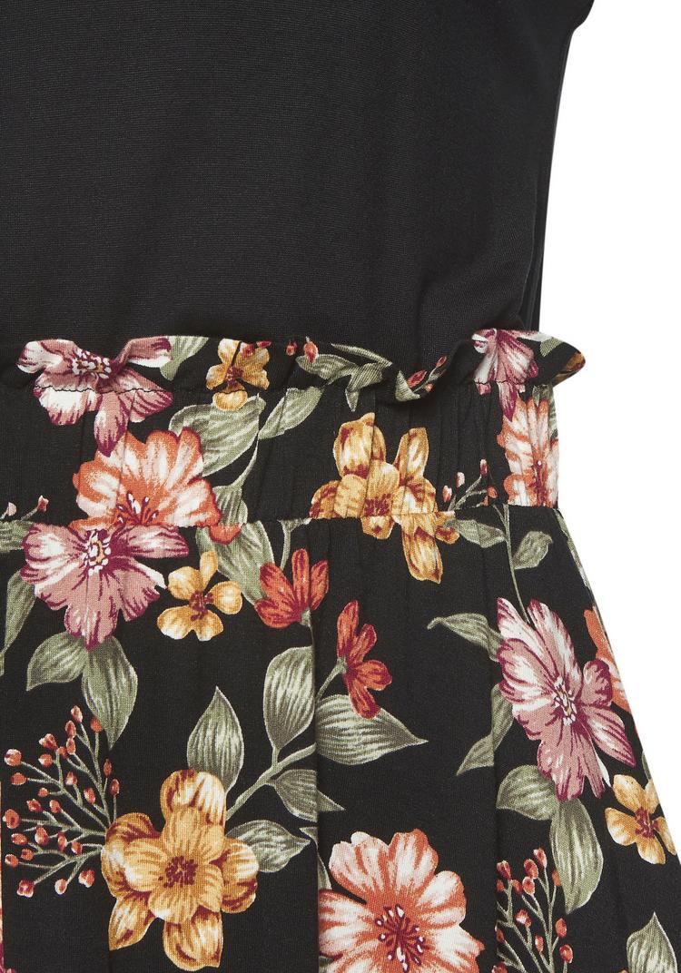 Buffalo Buffalo Jerseykleid Jerseykleid Damen - schwarz-bunt bedruckt - 0 | SportScheck
