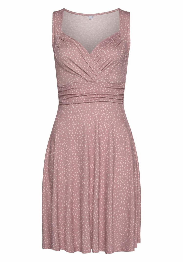 Vivance Vivance Jerseykleid Jerseykleid Damen - rose-mauve-bedruckt - 0 | SportScheck