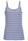 Vivance Tr&auml;gertop Shirt Doppelpack Damen - blau, wei&szlig;